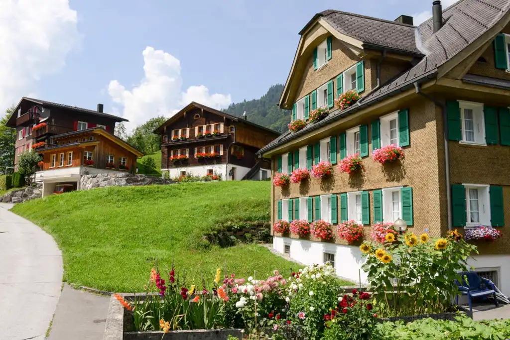 Casas típicas de Engelberg, Suiza